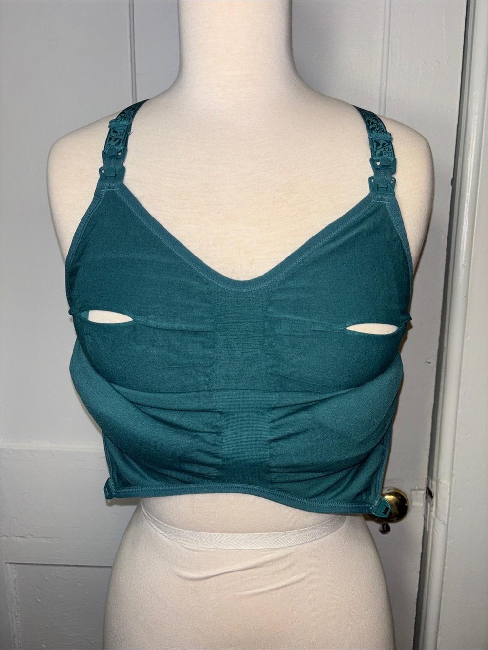 Kindred bravely Teal sublime pumping and nursing Sports Bra Women’s size medium - Picture 7 of 9